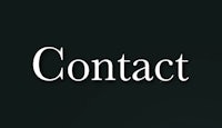 the word contact on a black background